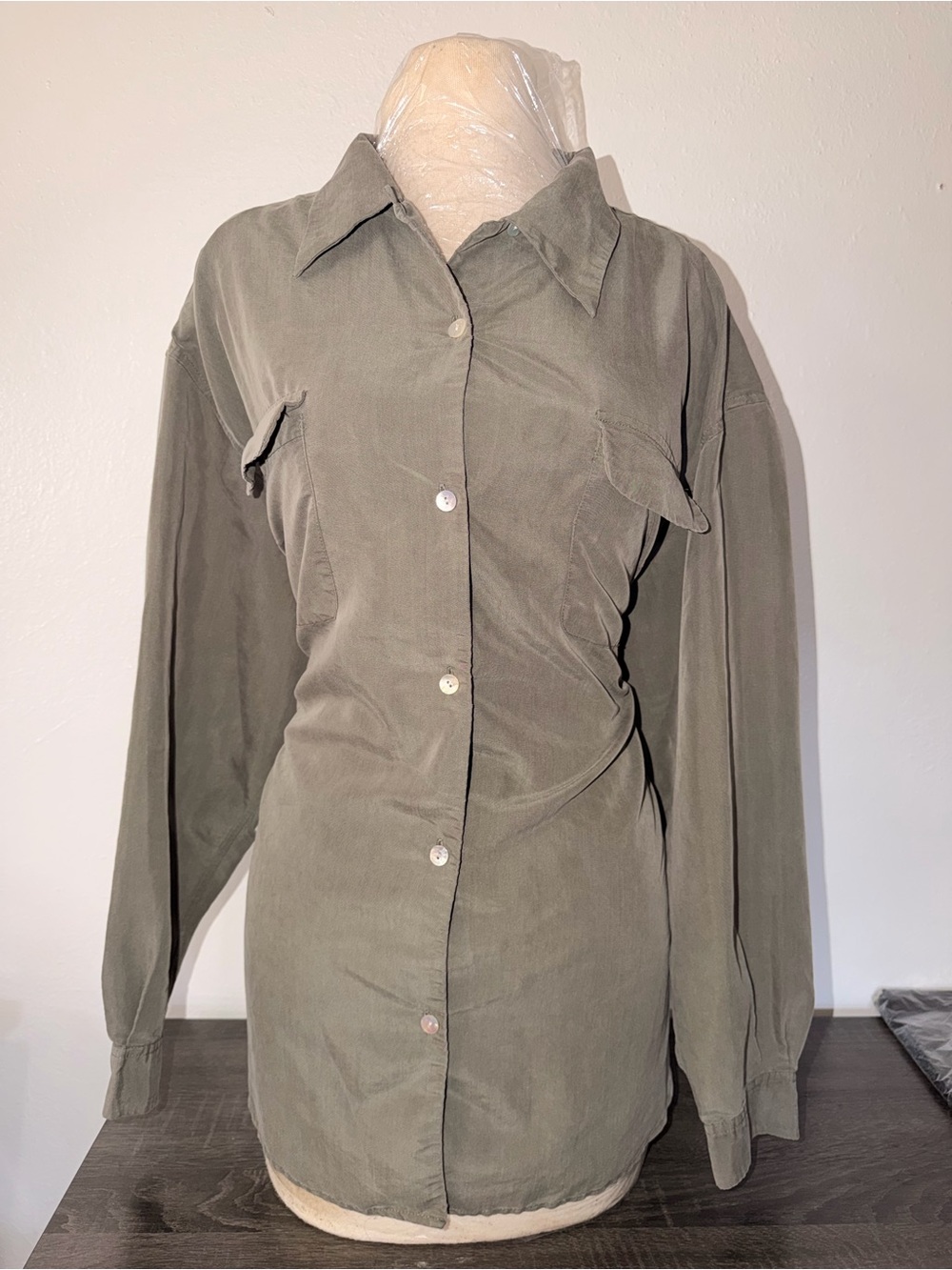 dressbarn Olive-Taupe Women's Dress Label